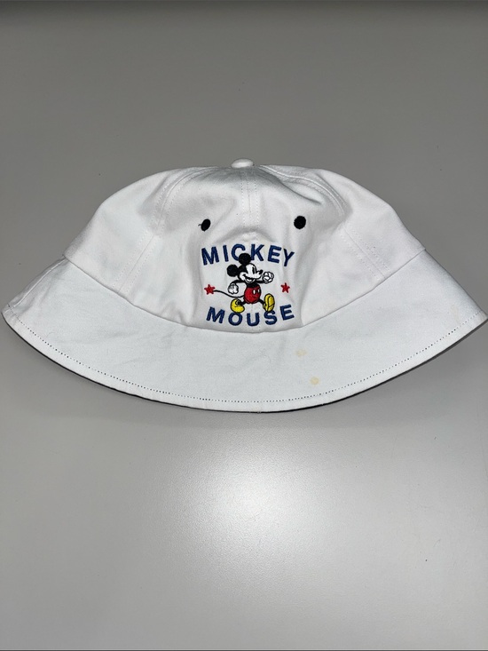 Disney Accessories - Disney White Bucket Hat with Mickey Mouse Embroidery